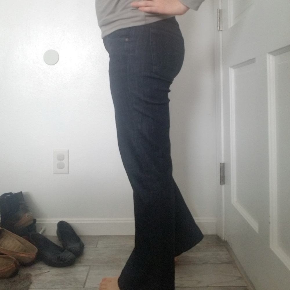 Citizens dark wide leg jeans